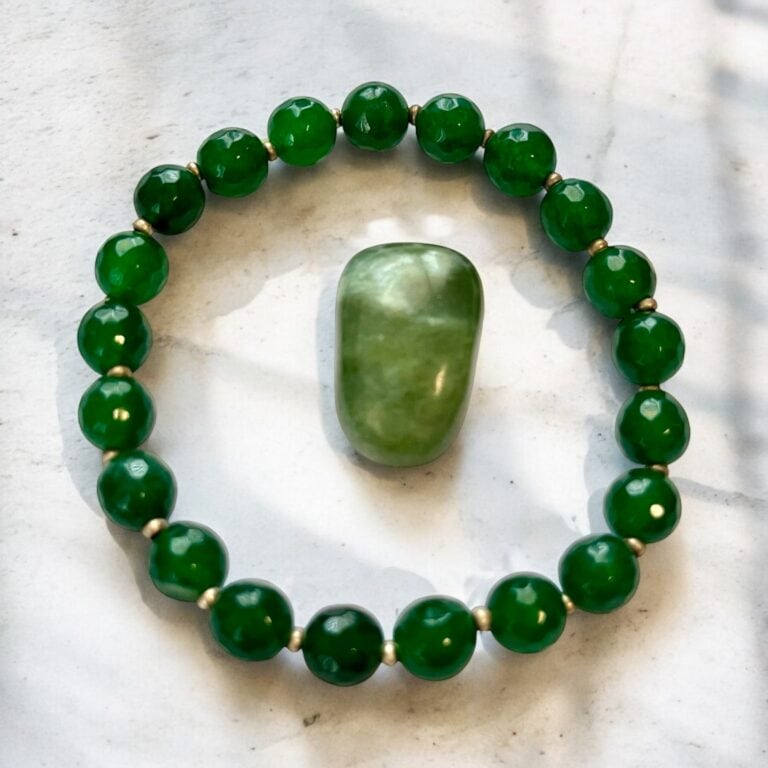 Bracelet en jade vert de Chine