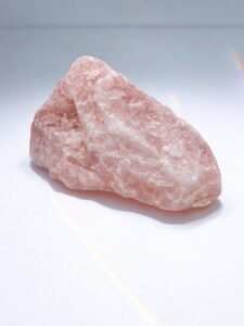 quartz rose brut taille