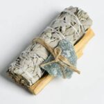 Trio Sauge blanche, Palo Santo et pierres naturelles Avneturine verte