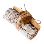 Trio Sauge blanche, Palo Santo et pierres naturelles Oeil de Tigre