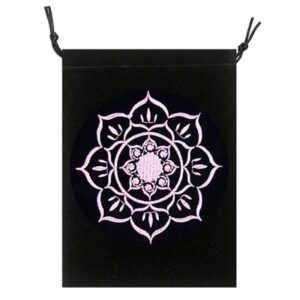 Pochette en Velours Fleur de Lotus