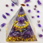 Pyramide orgonite améthyste