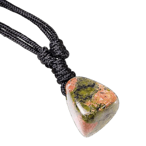collier talisman Unakite