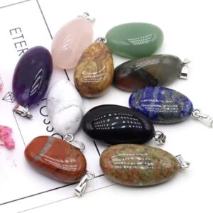 Pendentif pierre roulée