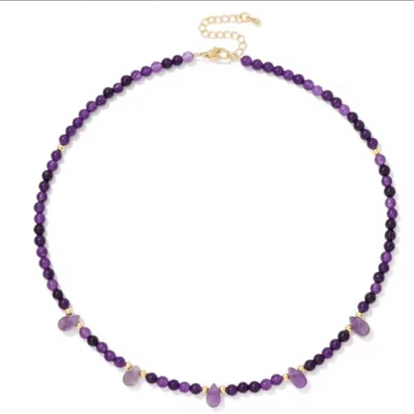 Collier court Améthyste