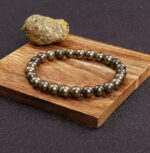 Bracelet en Pyrite Naturelle 6 mm – Énergie et Protection