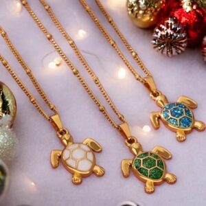 Collier Tortue Acier Inoxydable