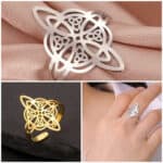Bague Nœud de Sorcière Acier Inoxydable