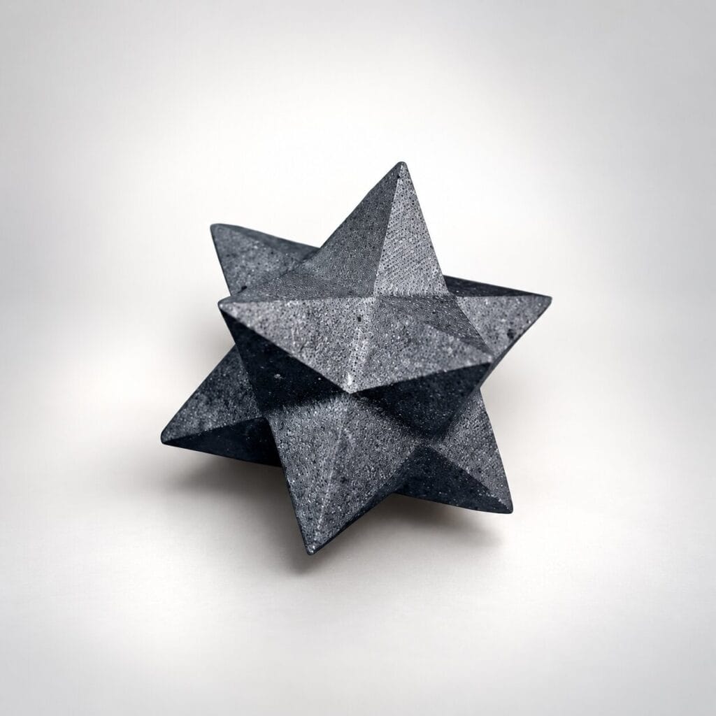 Etoile pierre naturelle shungite