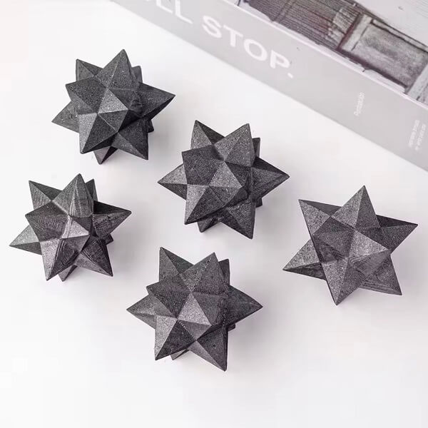 Etoile pierre naturelle shungite
