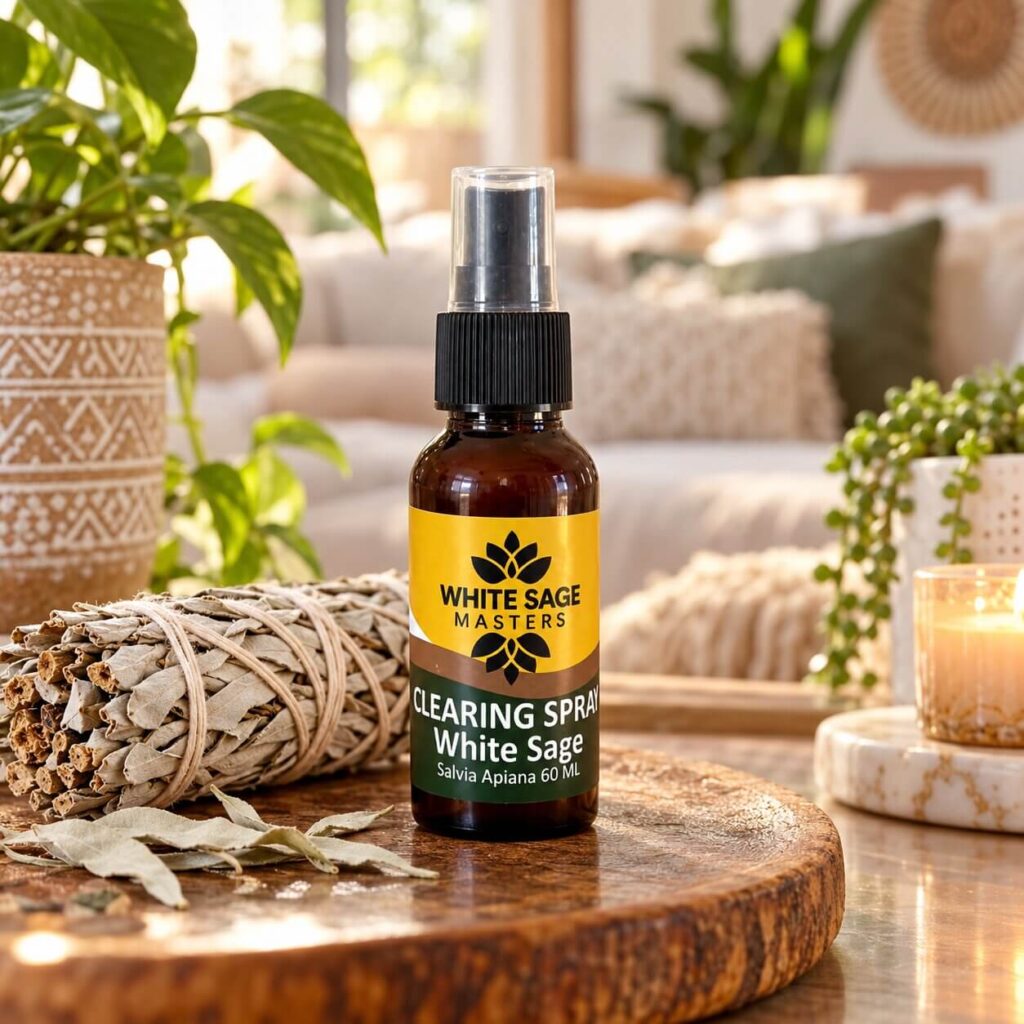 Spray Sauge Blanche Naturelle 60 ml – Purification Sans Fumée