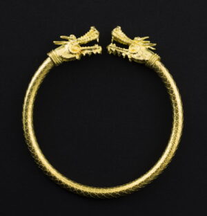 Bracelet Dragon Bouddha Amulette Thaïe Doré