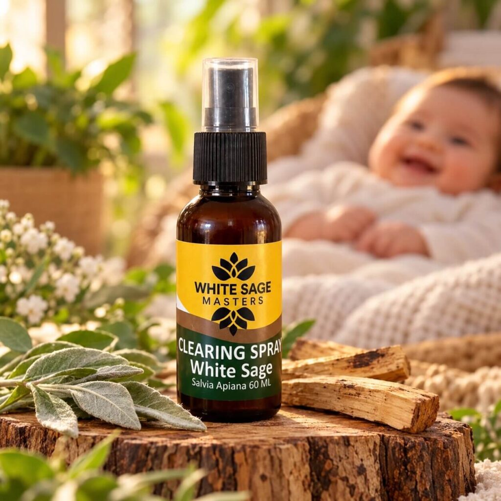 Spray Sauge Blanche Naturelle 60 ml – Purification Sans Fumée